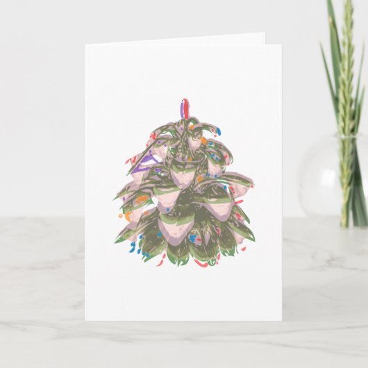 Green Cone Feiertagskarte (Vorderseite)