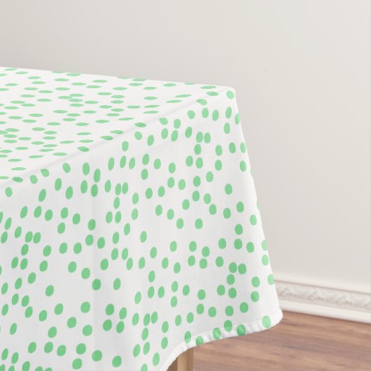 Green Confetti / Punkt Tischdecke (Beispiel)