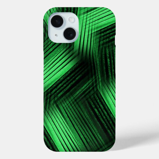 Green Contemporary Abstrakt Case-Mate iPhone Hülle (Rückseite)