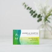 Green Contemporary Visitenkarte (Stehend Vorderseite)