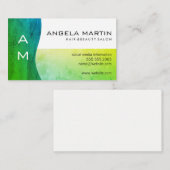 Green Contemporary Visitenkarte (Vorne/Hinten)