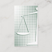Green Contract Lawyer Business Card Treuekarte (Vorderseite)