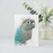 Green Conure Postcard Nr. 3 Postkarte (Stehend Vorderseite)