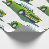 Green Convertible Car Geschenkpapier