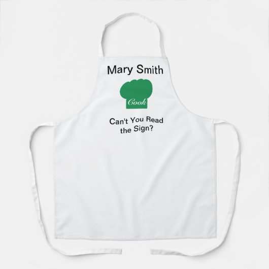 Green Cook's Cap Schürze (Vorderseite)