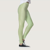 Green, cool, trendy watercolor abstract pattern leggings (Rechts)