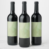 Green, cool, trendy watercolor abstract pattern weinetikett (Flaschen)