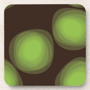 Green, cool, unique, trendy, urban flower abstract getränkeuntersetzer