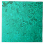 Green Copper Verdigris Patina Dot Fliese (Vorderseite)