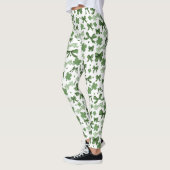 Green Coquette Lucky St Patrick's Day Pattern Leggings (Links)