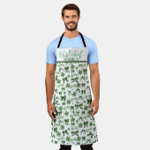 Green Coquette Lucky St Patrick's Day Pattern Schürze (Getragen)