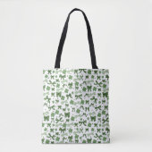 Green Coquette Lucky St Patrick's Day Pattern Tasche (Vorderseite)