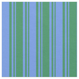 Green & Cornflower Blauer Farbmuster Stoff