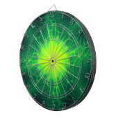 Green Cosmic Dart Board Dartscheibe (Vorderseite rechts)