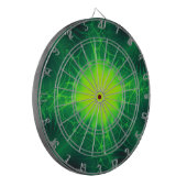Green Cosmic Dart Board Dartscheibe (Vorderseite Links)