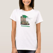 Green Cowboy Boot Graduation Cap & Blume T-Shirt (Vorderseite)
