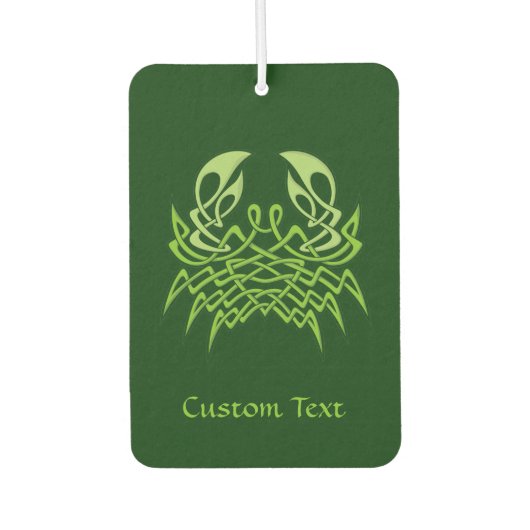 Green Crab Celtic Knot Autolufterfrischer (Vorderseite)