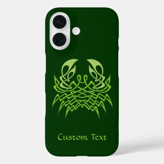 Green Crab Celtic Knot Case-Mate iPhone Hülle (Rückseite)