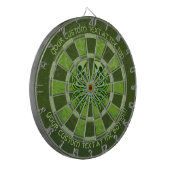 Green Crab Celtic Knot Dart Board Dartscheibe (Vorderseite Links)