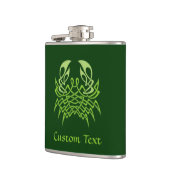 Green Crab Celtic Knot Flachmann (Links)