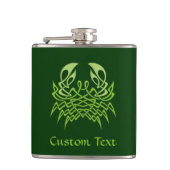 Green Crab Celtic Knot Flachmann (Vorderseite)
