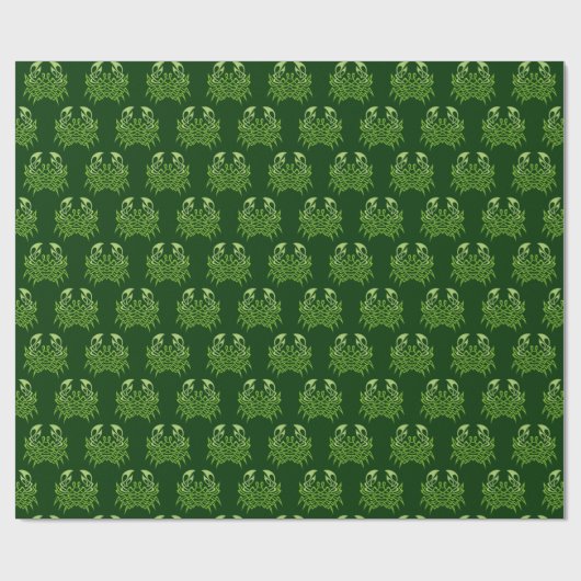 Green Crab Celtic Knot Geschenkpapier (Flach)