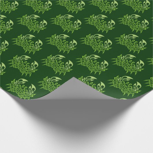 Green Crab Celtic Knot Geschenkpapier (Ecke)