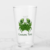 Green Crab Celtic Knot Glas (Vorderseite)
