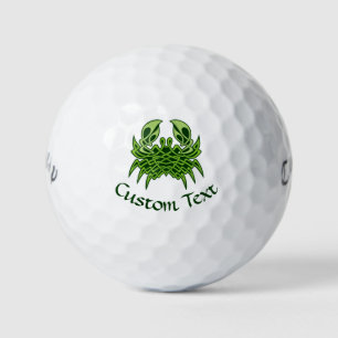 Green Crab Celtic Knot Golfball