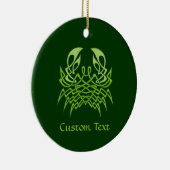 Green Crab Celtic Knot Keramik Ornament (Rechts)