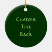 Green Crab Celtic Knot Keramik Ornament (Hinten)