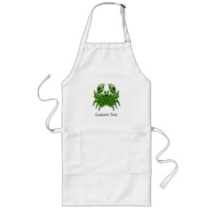 Green Crab Celtic Knot Lange Schürze