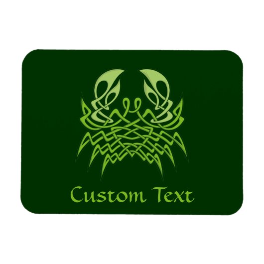 Green Crab Celtic Knot Magnet (Horizontal)