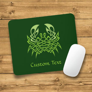 Green Crab Celtic Knot Mousepad