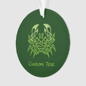 Green Crab Celtic Knot Ornament (Vorderseite)