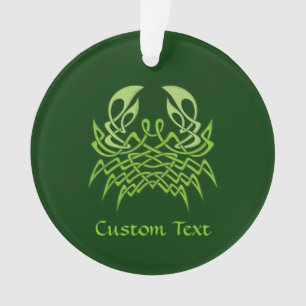 Green Crab Celtic Knot Ornament