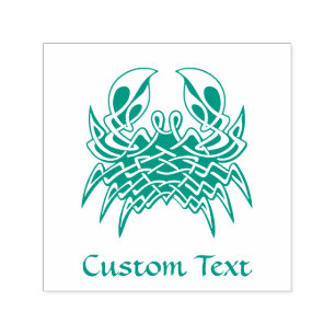 Green Crab Celtic Knot Permastempel