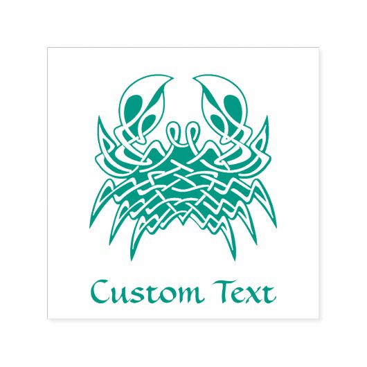 Green Crab Celtic Knot Permastempel (Design)