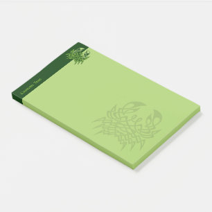 Green Crab Celtic Knot Post-it Klebezettel