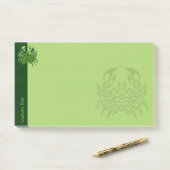 Green Crab Celtic Knot Post-it Klebezettel (Auf Schreibtisch)
