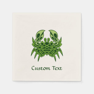 Green Crab Celtic Knot Serviette