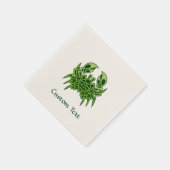 Green Crab Celtic Knot Serviette (Ecke)