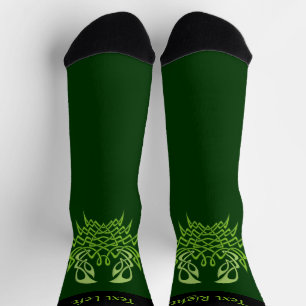 Green Crab Celtic Knot Socks Socken