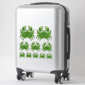 Green Crab Celtic Knot Sticker Set (Koffer)