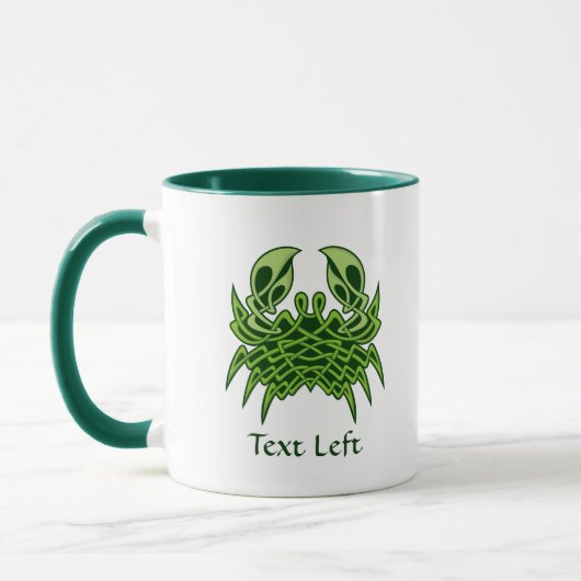 Green Crab Celtic Knot Tasse (Links)