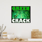 GREEN CRACK POSTER (Küche)