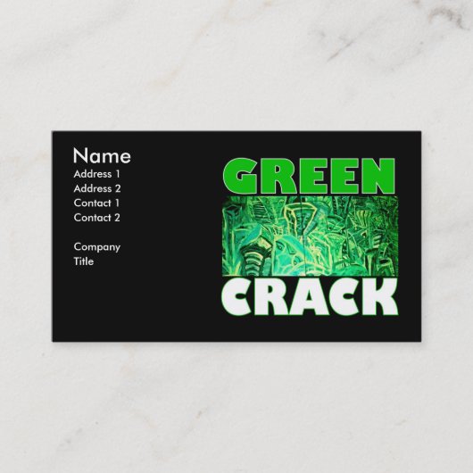 GREEN CRACK VISITENKARTE (Vorderseite)