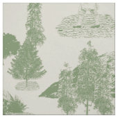 Green Cream Christmas Winter Wonderland 30" Stoff (Muster)