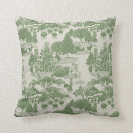 Green Cream Christmas Winter Wonderland Kissen