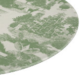 Green Cream Christmas Winter Wonderland Schneidebrett (Ecke)